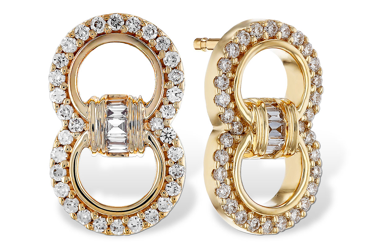 K312-00552: EARRINGS .05 TW BAGS .28 TW
