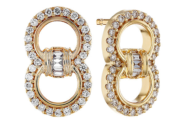 K312-00552: EARRINGS .05 TW BAGS .28 TW