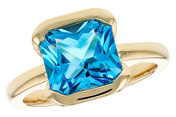 K312-00580: LDS RG 3.50 CT BLUE TOPAZ (9MM BT)