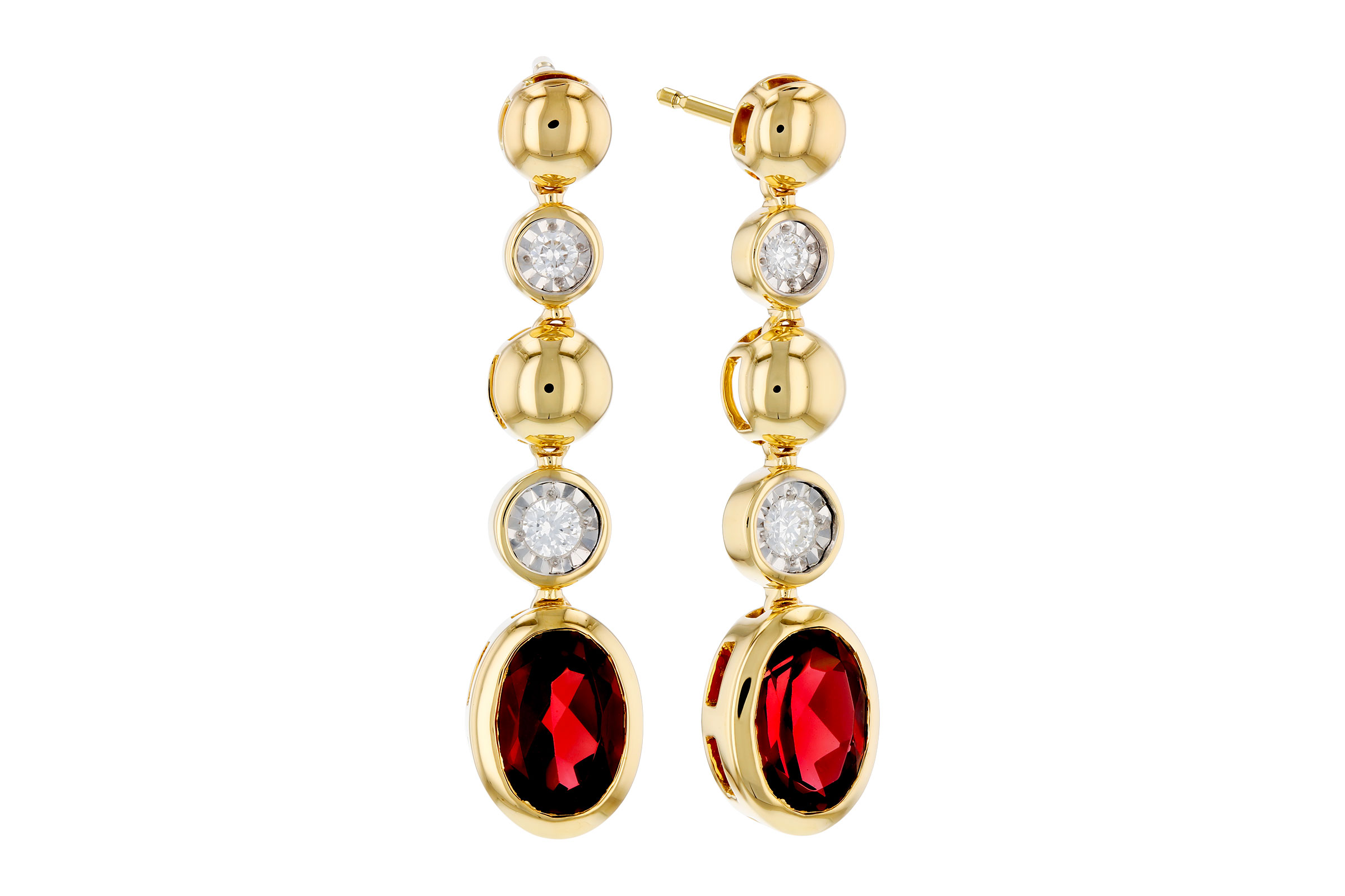 K312-01525: EARRINGS 1.76 TW GARNET 1.86 TGW