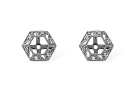 L036-63289: EARRING JACKETS .08 TW (FOR 0.50-1.00 CT TW STUDS)
