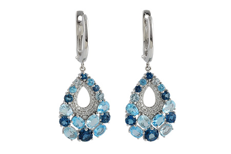 L223-89707: EARR 4.01 BLUE TOPAZ 4.24 TGW