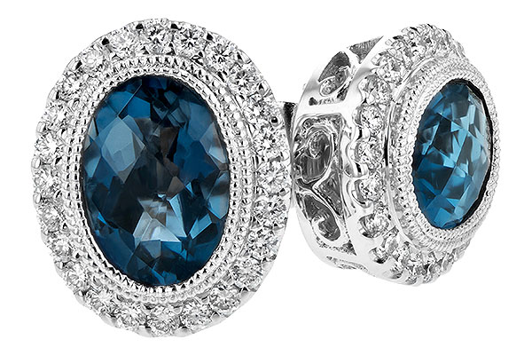 L225-65107: EARR 1.76 LONDON BLUE TOPAZ 2.01 TGW