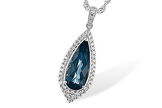 L225-66925: NECK 2.40 LONDON BLUE TOPAZ 2.65 TGW