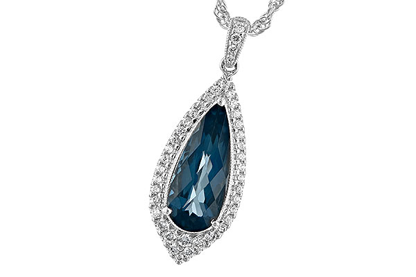 L225-66925: NECK 2.40 LONDON BLUE TOPAZ 2.65 TGW