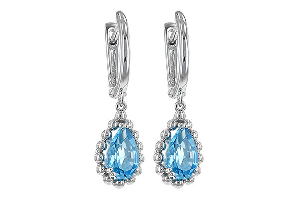 L225-67898: EARRING BLUE TOPAZ 1.70 TW