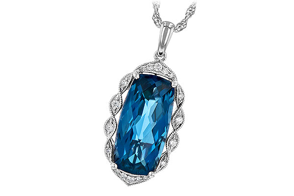 L226-56007: NECK 6.70 LONDON BLUE TOPAZ 6.81 TGW