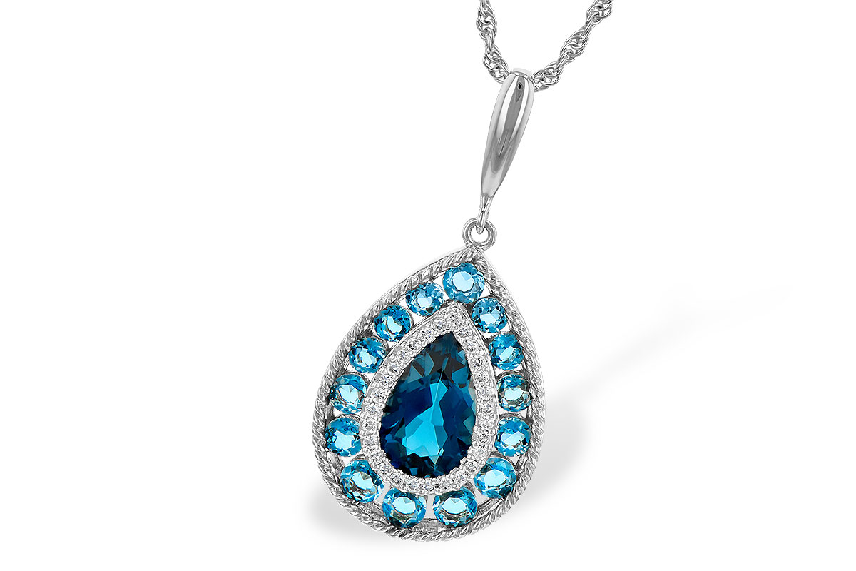 L226-58798: NECK 2.55 TW BLUE TOPAZ 2.65 TGW