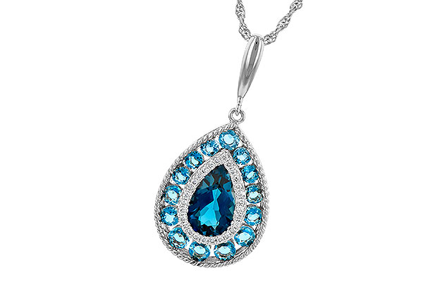 L226-58798: NECK 2.55 TW BLUE TOPAZ 2.65 TGW