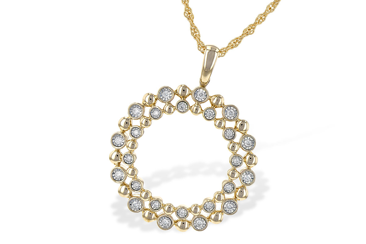 L226-59652: NECKLACE .12 TW