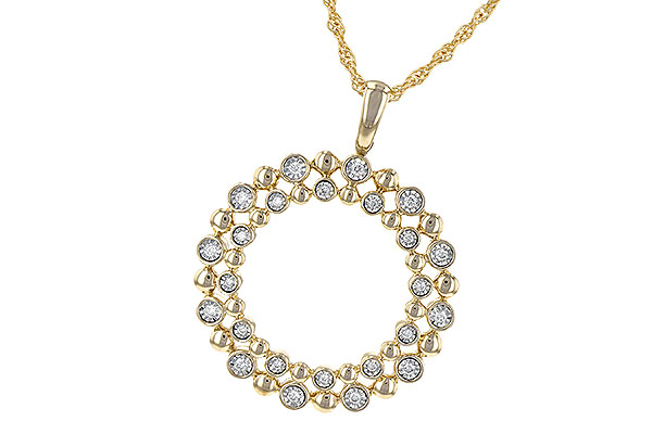 L226-59652: NECKLACE .12 TW