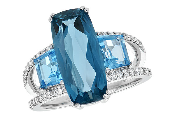 L226-60589: LDS RG 6.40 TW BLUE TOPAZ 6.67 TGW