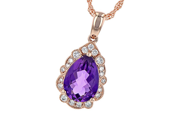 L226-62389: NECKLACE 1.53 AMETHYST 1.68 TGW