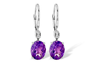 L226-63280: EARR 2.85 TW AMETHYST 2.90 TGW (9x7MM AMY)