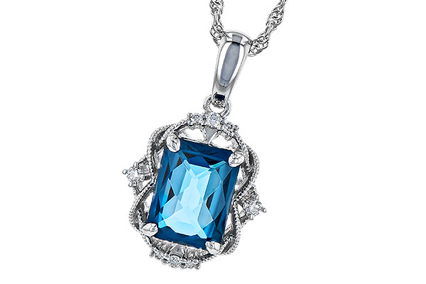 L309-30580: NECK 1.68 LONDON BLUE TOPAZ 1.73 TGW (8x6MM LBT)