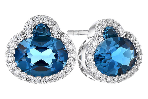 L309-34216: EARR 2.60 TW LONDON BLUE TOPAZ 2.81 TGW