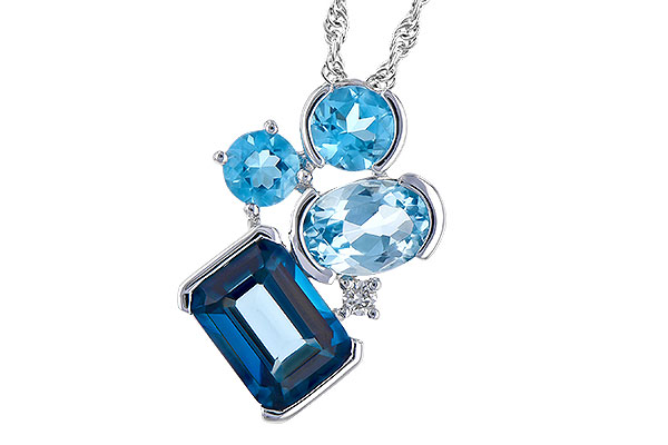 L309-34234: NECK 3.08 BLUE TOPAZ TW 3.11 TGW