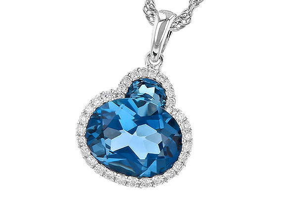 L309-34261: NECK 2.86 LONDON BLUE TOPAZ 3.00 TGW (10X8 OVAL)