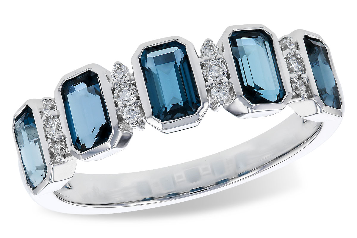 L311-12398: LDS RG 1.46 TW LONDON BLUE TOPAZ 1.58 TGW