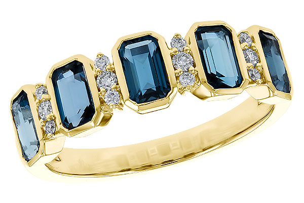 L311-12398: LDS RG 1.46 TW LONDON BLUE TOPAZ 1.58 TGW