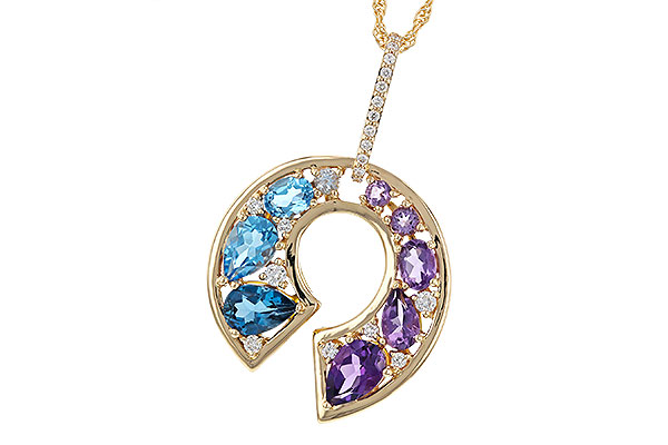 L311-13325: NECKLACE 1.77 SEMI-PREC (AMY & BT) 1.90 TGW