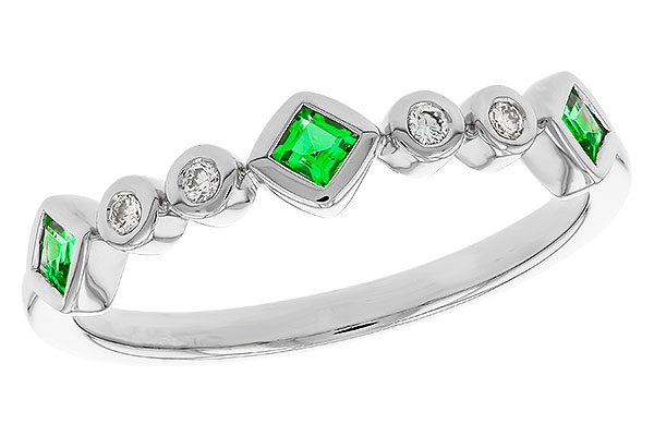 L311-14261: LDS WED RG .14 TW EMERALD .19 TGW