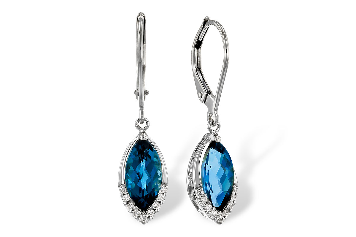 L311-16998: EARR 2.42 TW LONDON BLUE TOPAZ 2.50 TGW (9x5MM MQ)