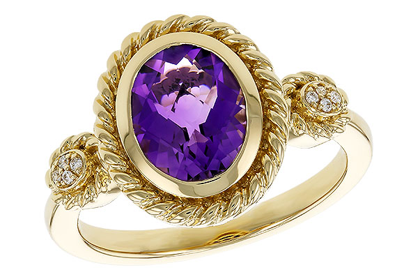 L311-17852: LDS RG 1.38 AMETHYST 1.40 TGW (9x7MM AMY)