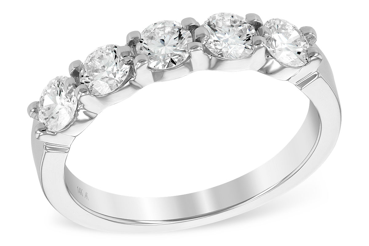 M222-04198: LDS DIA WED RG 1.00 TW (5 STONES)