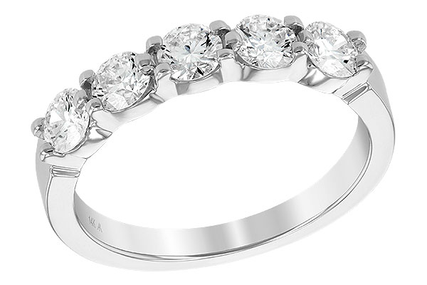 M222-04198: LDS DIA WED RG 1.00 TW (5 STONES)