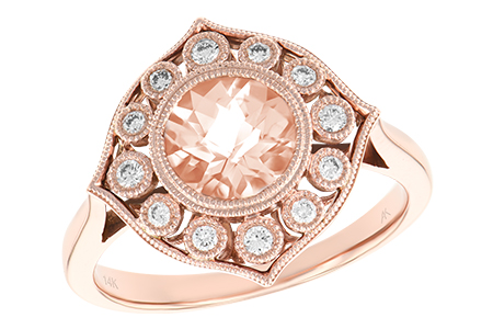 M224-76934: LDS RG .90 MORGANITE 1.05 TW