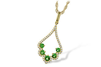 M226-55125: NECK .34 GREEN GARNET .53 TGW