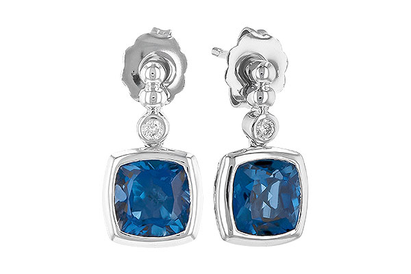 M309-27834: EARR 1.78 LONDON BLUE TOPAZ 1.82 TGW