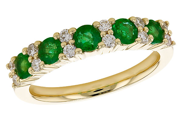 M310-26070: LDS WED RG .70 EMERALD .94 TGW