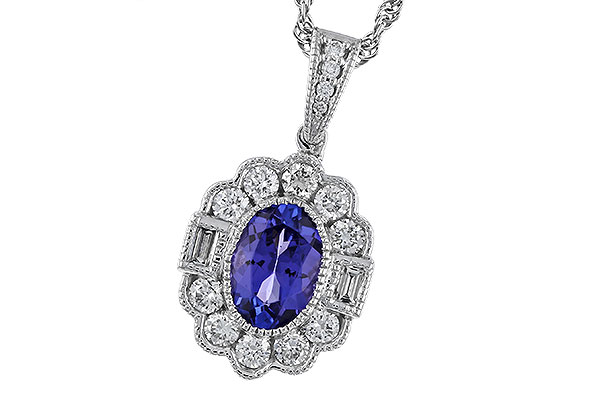 M311-10607: NECKLACE .80 TANZANITE 1.15 TGW (7x5MM OV)