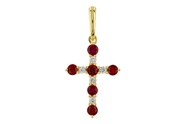 M311-11516: PENDANT .34 TW RUBY .42 TGW