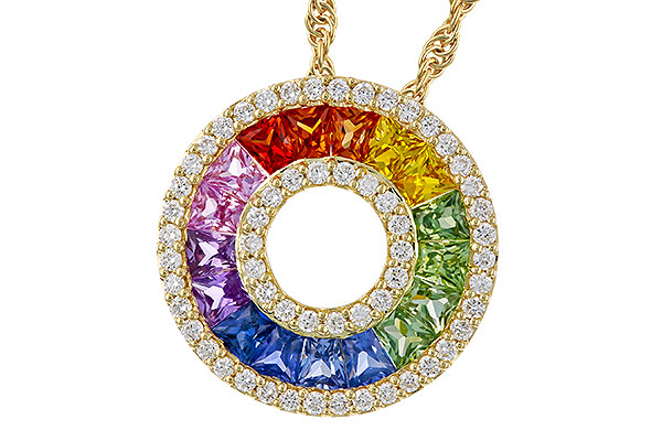 M311-12398: NECK 1.53 MULTI-COLOR SAPP 1.82 TGW