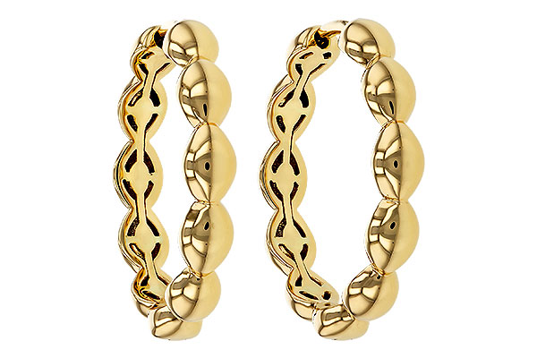 M311-16925: GOLD EARRINGS (21MM)