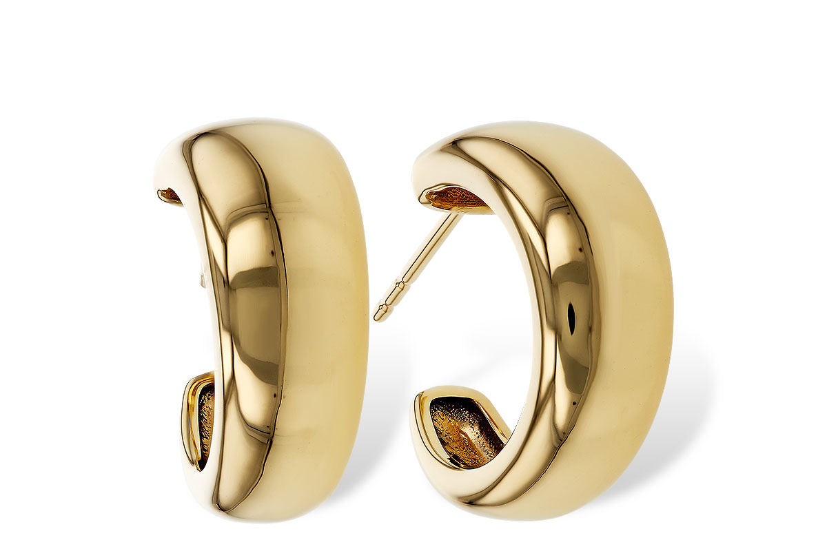 M311-16934: GOLD EARRINGS (16MM)