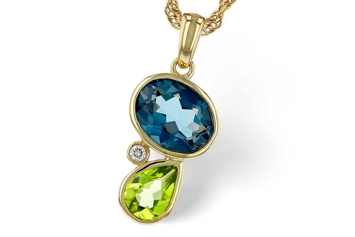 M311-17861: NECKLACE 2.43 SEMI-PREC (PER,LBT) 2.45 TGW